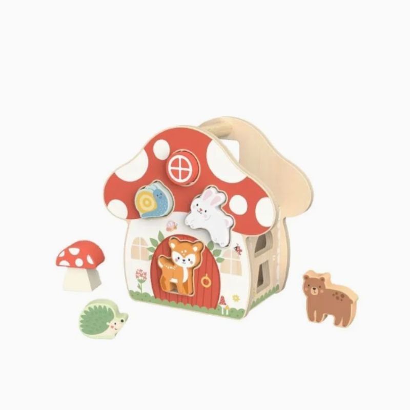 Houten Paddenstoel Vormensorteer Huis - Twindle