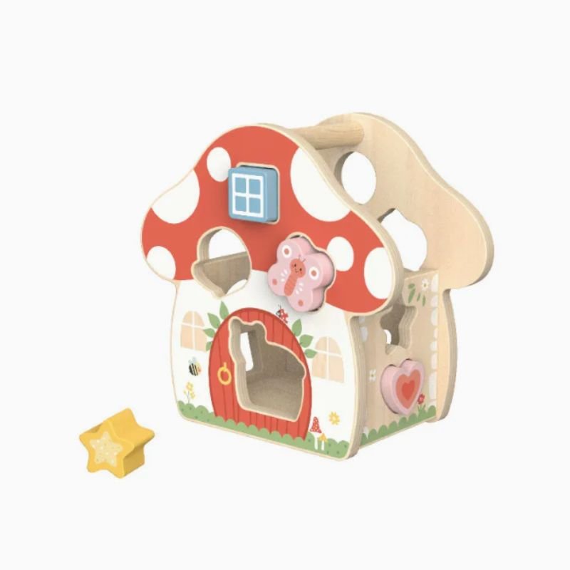 Houten Paddenstoel Vormensorteer Huis - Twindle