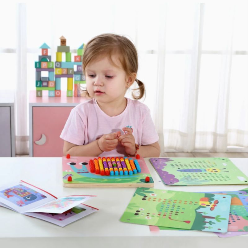 Houten Patroon Prikbord Met Pins - Twindle