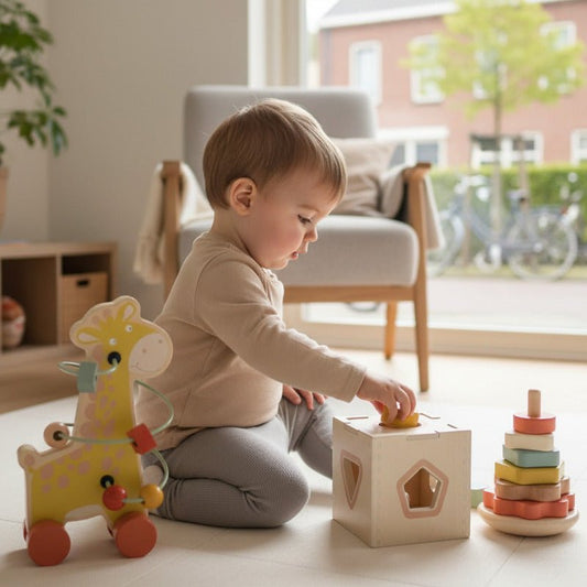 Box met 3 montessori spellen - Twindle