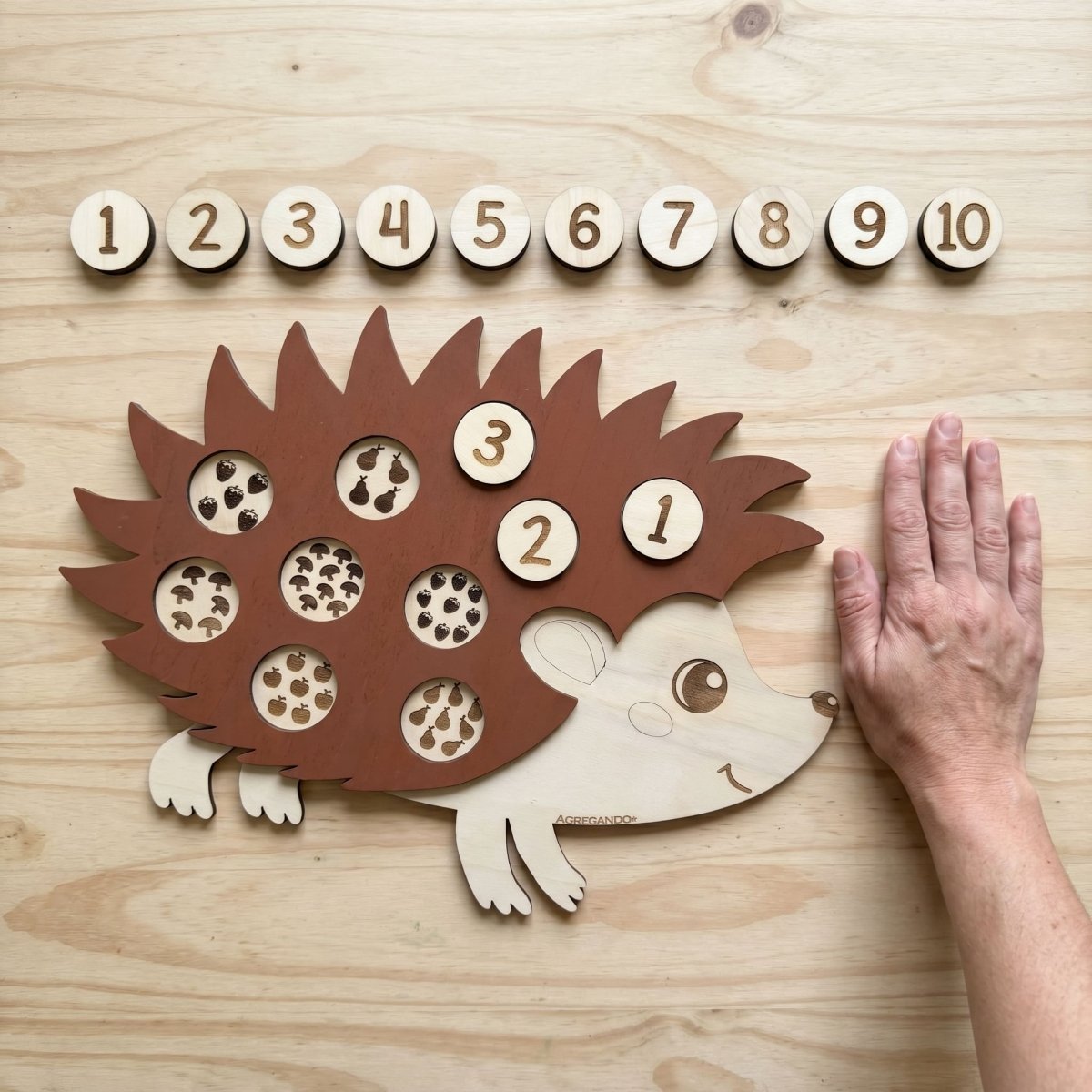 Houten egel tel spel - Twindle