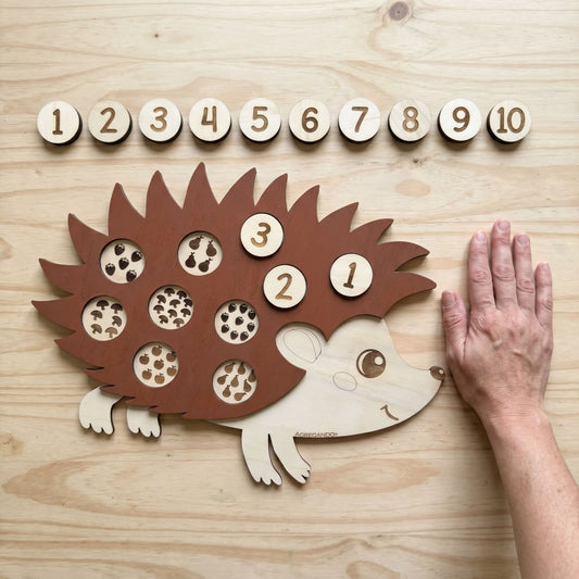 Houten egel tel spel - Twindle