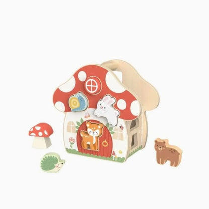 Houten Paddenstoel Vormensorteer Huis - Twindle