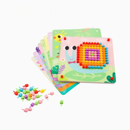 Houten Patroon Prikbord Met Pins - Twindle