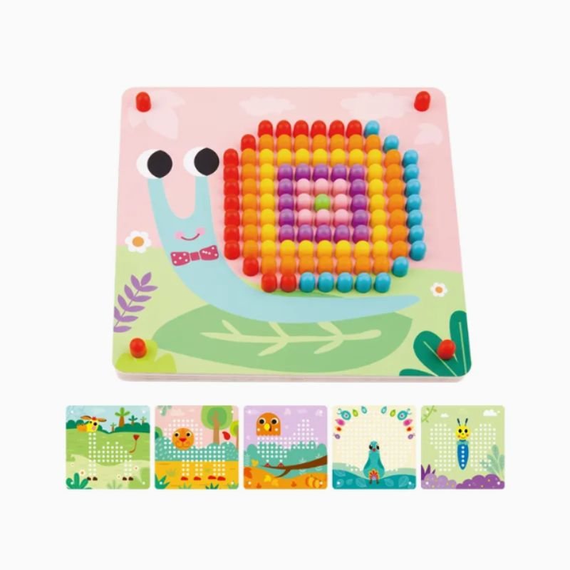 Houten Patroon Prikbord Met Pins - Twindle