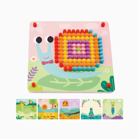 Houten Patroon Prikbord Met Pins - Twindle