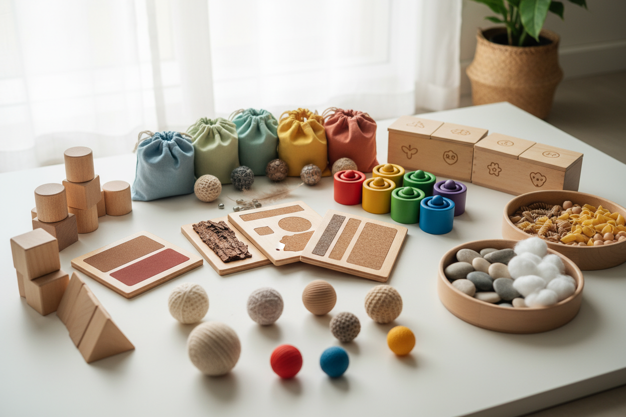 Sensorisch montessori speelgoed